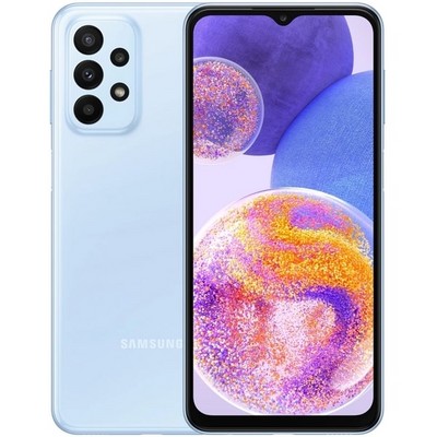 Смартфон Samsung Galaxy A23 4/64 ГБ, Dual nano SIM, голубой - фото 5849