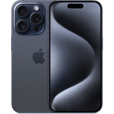 Смартфон Apple iPhone 15 Pro 256 ГБ, Dual: nano SIM + eSIM, синий титан - фото 14825