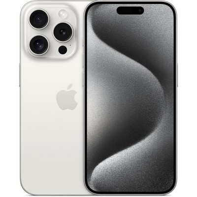 Смартфон Apple iPhone 15 Pro 1 ТБ, Dual: nano SIM + eSIM, белый титан - фото 14857