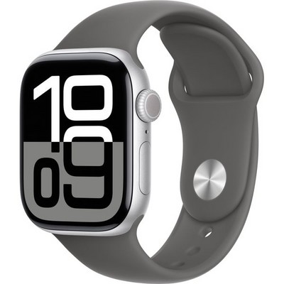 Умные часы Apple Watch Series 10 GPS 42mm Silver Aluminum Stone Gray Sport Band - фото 16040