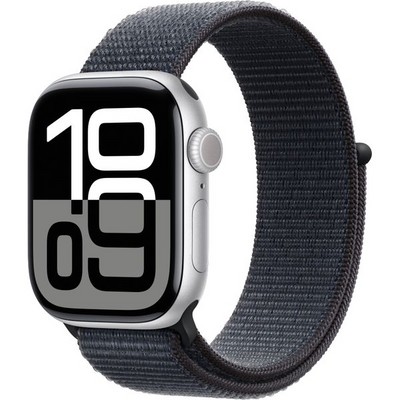 Умные часы Apple Watch Series 10 GPS 42mm Silver Aluminum  Ink Sport Loop - фото 16073