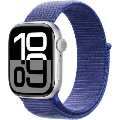 Умные часы Apple Watch Series 10 GPS 42mm Silver Aluminum Ultramarine Sport Loop - фото 16076