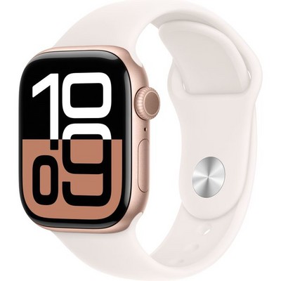 Умные часы Apple Watch Series 10 GPS 42mm Rose Gold Aluminum Light Blush Sport Band - фото 16105