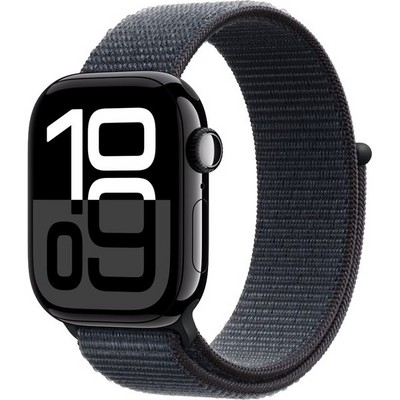Умные часы Apple Watch Series 10 GPS 42mm Jet Black Aluminum Ink Sport Loop - фото 16108