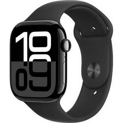 Умные часы Apple Watch Series 10 GPS 46mm Jet Black Aluminum Black Sport Band - фото 16174