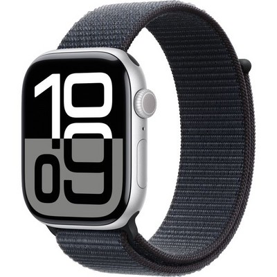 Умные часы Apple Watch Series 10 GPS 46mm Silver Aluminum  Ink Sport Loop - фото 16181