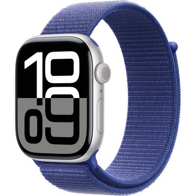 Умные часы Apple Watch Series 10 GPS 46mm Silver Aluminum Ultramarine Sport Loop - фото 16184