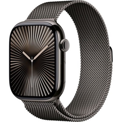 Умные часы Apple Watch Series 10 GPS + Cellular 46mm Slate Titanium Milanese Loop - фото 16232