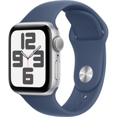 Умные часы Apple Watch SE 2 (2024) GPS 40mm Silver Aluminium Denim Sport Band - фото 16249