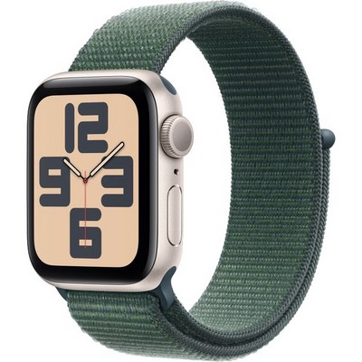 Умные часы Apple Watch SE 2 (2024) GPS 40mm Starlight Aluminium Lake Green Sport Loop - фото 16253