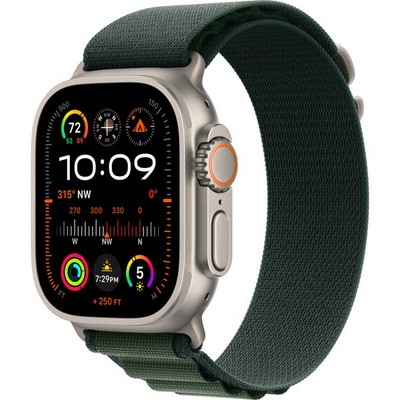 Умные часы Apple Watch Ultra 2 (2024) GPS + Cellular 49mm Natural Alpine Loop Dark Green - фото 16279