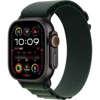 Умные часы Apple Watch Ultra 2 (2024) GPS + Cellular 49mm Black Alpine Loop Dark Green - фото 16288