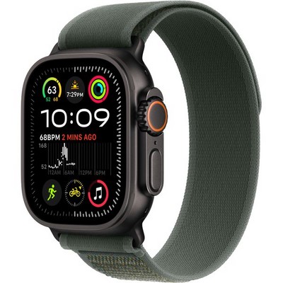 Умные часы Apple Watch Ultra 2 (2024) GPS + Cellular 49mm Black Trail Loop Green - фото 16321