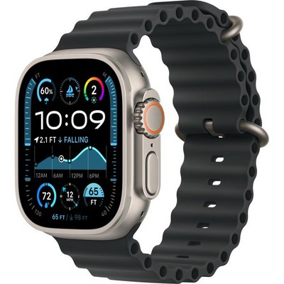 Умные часы Apple Watch Ultra 2 (2024) GPS + Cellular 49mm Natural Ocean Band Black - фото 16333