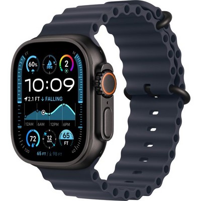 Умные часы Apple Watch Ultra 2 (2024) GPS + Cellular 49mm Black Ocean Band Navy - фото 16339