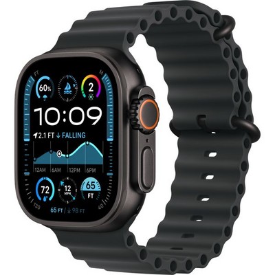 Умные часы Apple Watch Ultra 2 (2024) GPS + Cellular 49mm Black Ocean Band Black - фото 16342