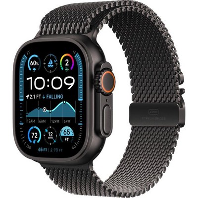 Умные часы Apple Watch Ultra 2 (2024) GPS + Cellular 49mm Black Titanium Milanese Loop - фото 16348