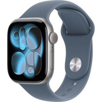 Умные часы Apple Watch Series 11, 42 mm, Space Gray Aluminium Anchor Blue Sport Band - фото 22881