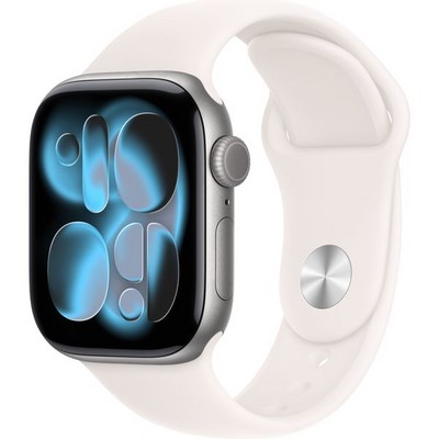 Умные часы Apple Watch Series 11, 42 mm, Space Gray Aluminium Light Blush Sport Band - фото 16373