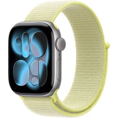 Умные часы Apple Watch Series 11, 42 mm, Space Gray Aluminium Neon Yellow Sport Loop - фото 16375