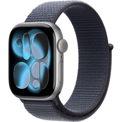 Умные часы Apple Watch Series 11, 42 mm, Space Gray Aluminium Anchor Blue Sport Loop - фото 16378