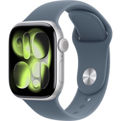 Умные часы Apple Watch Series 11, 42 mm, Silver Aluminium Anchor Blue Sport Band - фото 16392