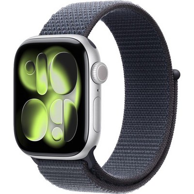 Умные часы Apple Watch Series 11, 42 mm, Silver Aluminium Anchor Blue Sport Loop - фото 16409