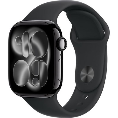 Умные часы Apple Watch Series 11, 42 mm, Jet Black Aluminium Black Sport Band - фото 16462