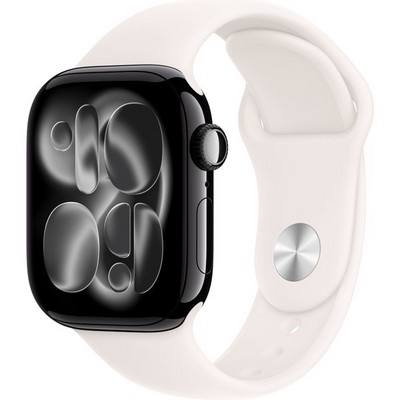 Умные часы Apple Watch Series 11, 42 mm, Jet Black Aluminium Light Blush Sport Band - фото 16466