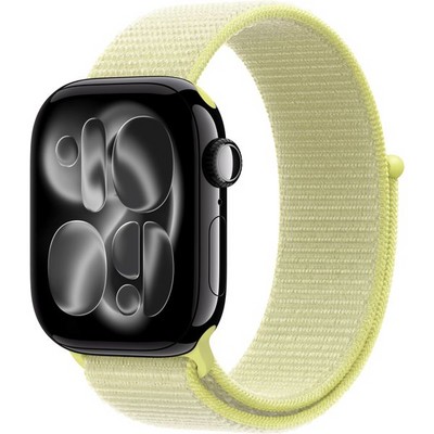 Умные часы Apple Watch Series 11, 42 mm, Jet Black Aluminium Neon Yellow Sport Loop - фото 16468