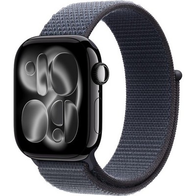 Умные часы Apple Watch Series 11, 42 mm, Jet Black Aluminium Anchor Blue Sport Loop - фото 16471