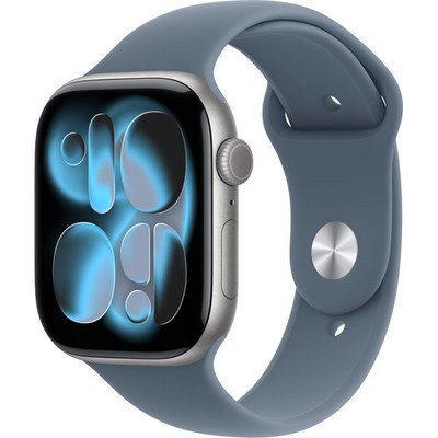 Умные часы Apple Watch Series 11, 46 mm, Space Gray Aluminium Anchor Blue Sport Band - фото 22894
