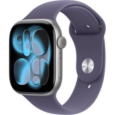 Умные часы Apple Watch Series 11, 46 mm, Space Gray Aluminium Purple Fog Sport Band - фото 22897