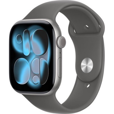 Умные часы Apple Watch Series 11, 46 mm, Space Gray Aluminium Stone Gray Sport Band - фото 16510