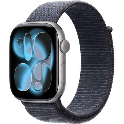 Умные часы Apple Watch Series 11, 46 mm, Space Gray Aluminium Anchor Blue Sport Loop - фото 16517