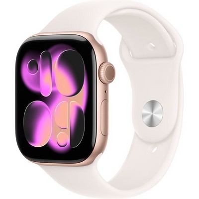 Умные часы Apple Watch Series 11, 46 mm, Rose Gold Aluminium Light Blush Sport Band - фото 16576