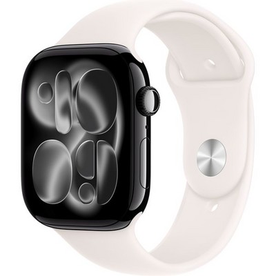 Умные часы Apple Watch Series 11, 46 mm, Jet Black Aluminium Light Blush Sport Band - фото 16629