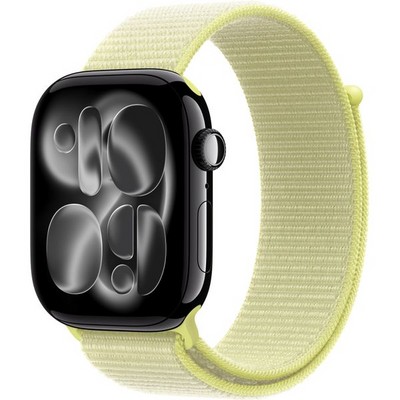 Умные часы Apple Watch Series 11, 46 mm, Jet Black Aluminium Neon Yellow Sport Loop - фото 16631