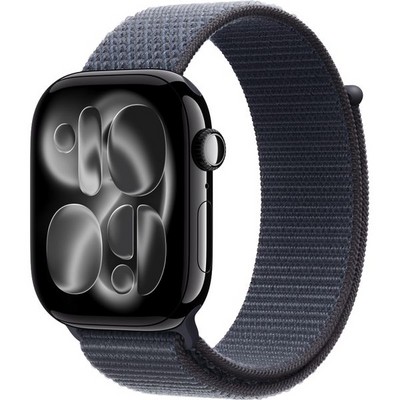 Умные часы Apple Watch Series 11, 46 mm, Jet Black Aluminium Anchor Blue Sport Loop - фото 16633