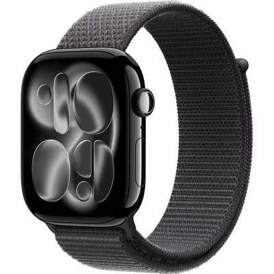 Умные часы Apple Watch Series 11, 46 mm, Jet Black Aluminium Dark Gray Sport Loop - фото 16639