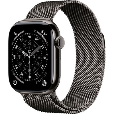 Умные часы Apple Watch Series 11, 42 mm, Slate Titanium Milanese Loop - фото 16646