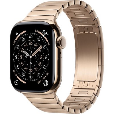 Умные часы Apple Watch Series 11, 42 mm, Gold Titanium Link Bracelet - фото 16650