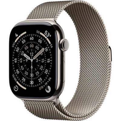 Умные часы Apple Watch Series 11, 46 mm, S-M/M-L Natural Titanium Milanese Loop - фото 16654