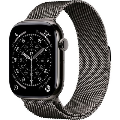 Умные часы Apple Watch Series 11, 46 mm, S-M/M-L Slate Titanium Milanese Loop - фото 16659