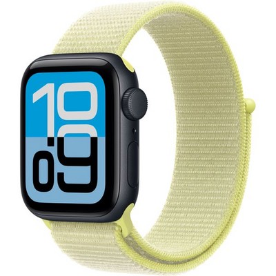 Умные часы Apple Watch SE 3, 40 mm, Midnight Aluminium Neon Yellow Sport Loop - фото 16681