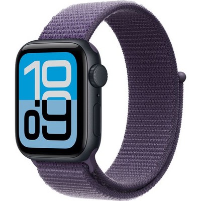 Умные часы Apple Watch SE 3, 40 mm, Midnight Aluminium Purple Fog Sport Loop - фото 16685