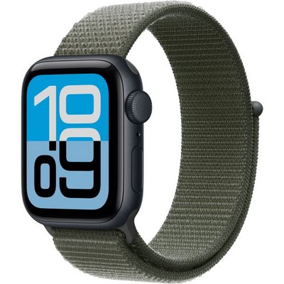 Умные часы Apple Watch SE 3, 40 mm, Midnight Aluminium Forest Sport Loop - фото 16687