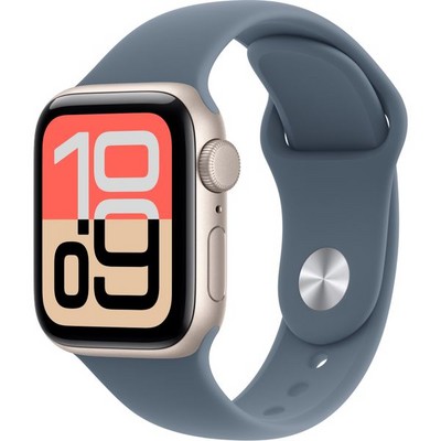 Умные часы Apple Watch SE 3, 40 mm, Starlight Aluminium Anchor Blue Sport Band - фото 16693