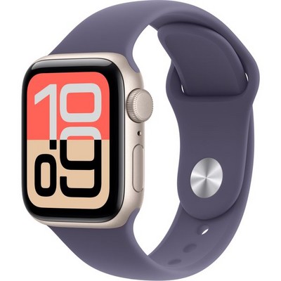 Умные часы Apple Watch SE 3, 40 mm, Starlight Aluminium Purple Fog Sport Band - фото 16695