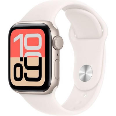 Умные часы Apple Watch SE 3, 40 mm, Starlight Aluminium Light Blush Sport Band - фото 16703